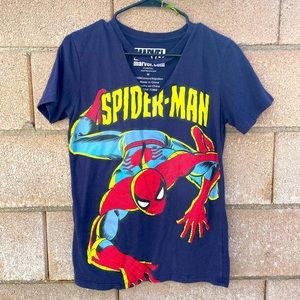Open neck vintage marvel tee